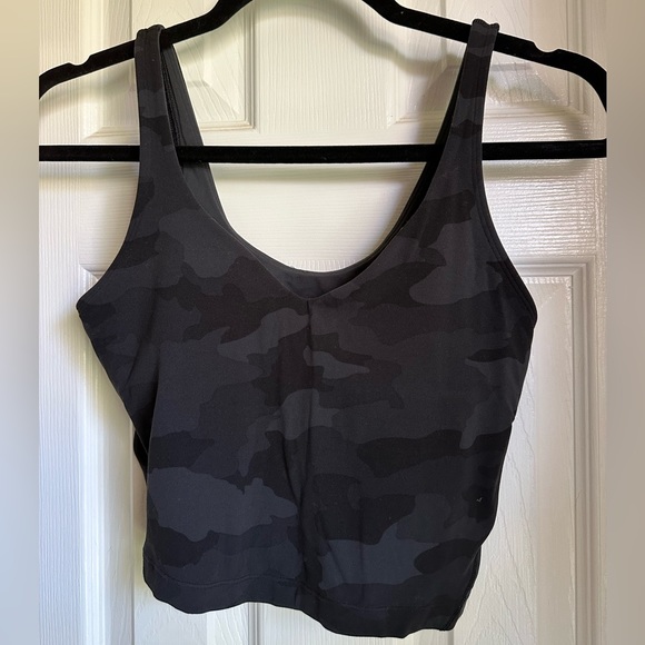 lululemon Align Tank Top Size 4 Heritage 365 Camo Deep Coal Multi - Picture 2 of 4